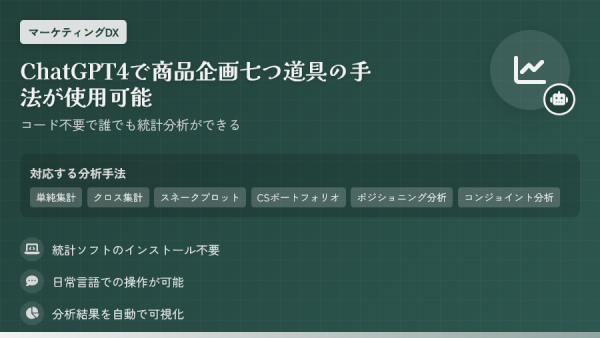 ChatGPT4で商品企画七つ道具の手法が使用可能