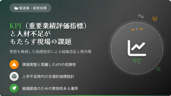 製造業におけるKPIと人材不足 ― 現場を壊さない指標設計と価値創造の本質【動画紹介】