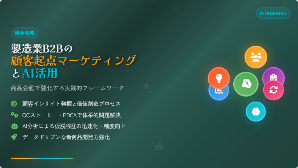 商品企画で強化する製造業B2Bの顧客起点マーケティングとAI活用