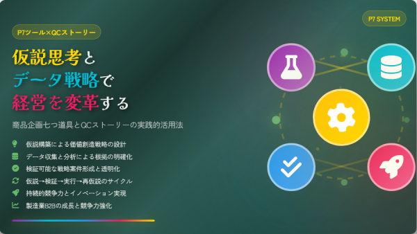 仮説思考とデータ戦略で経営を変革する|商品企画七つ道具とQCストーリーの実践的活用法